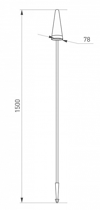Наземный высокий светильник arlight cono 037521
