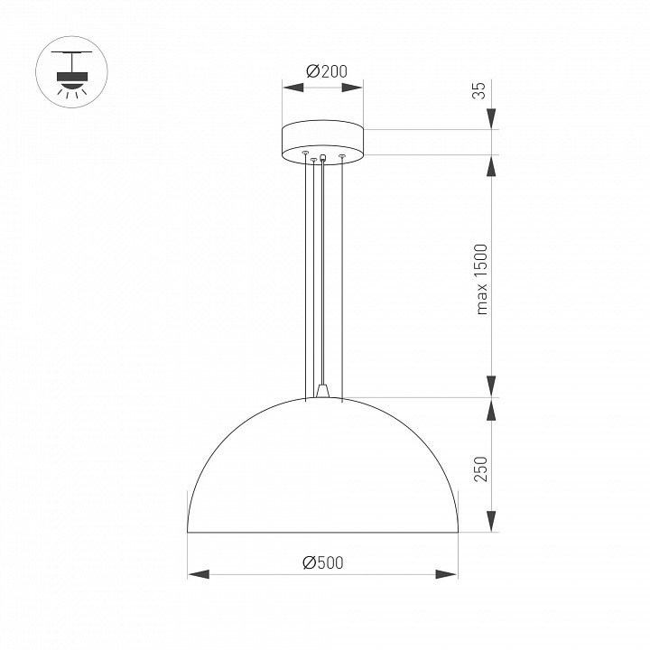 Подвесной светильник arlight resto 39697