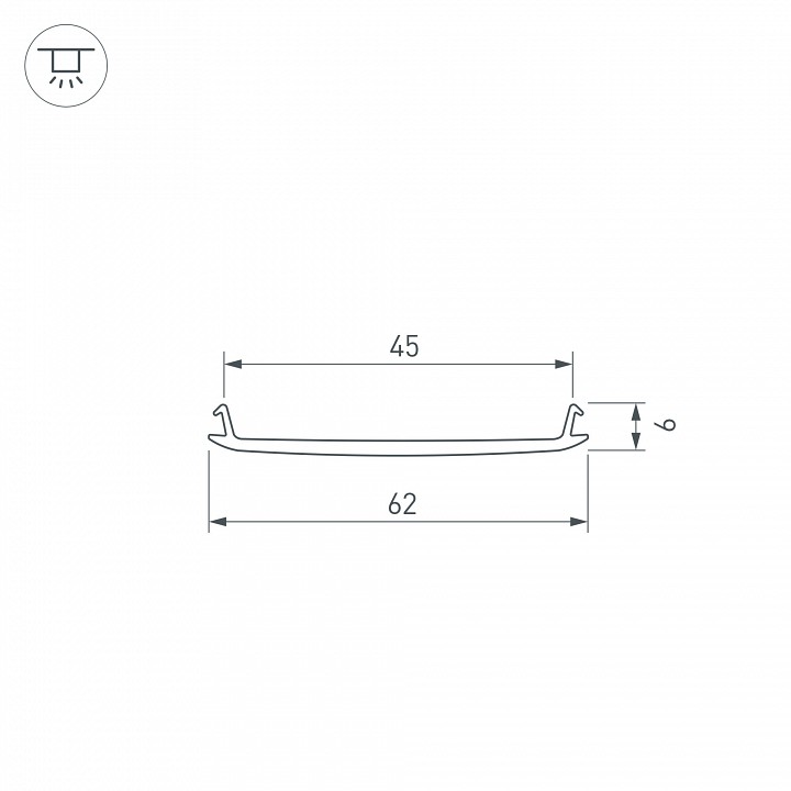 Рассеиватель arlight stretch 040822