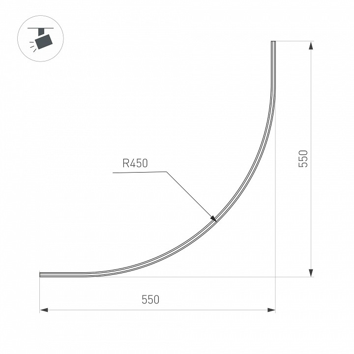 Трек накладной arlight mag-microcosm 043248
