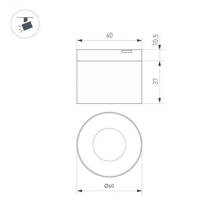 Накладной светильник arlight mag-microcosm 043256