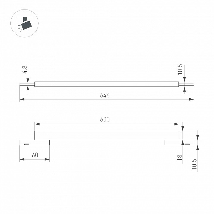 Накладной светильник arlight mag-microcosm 043274
