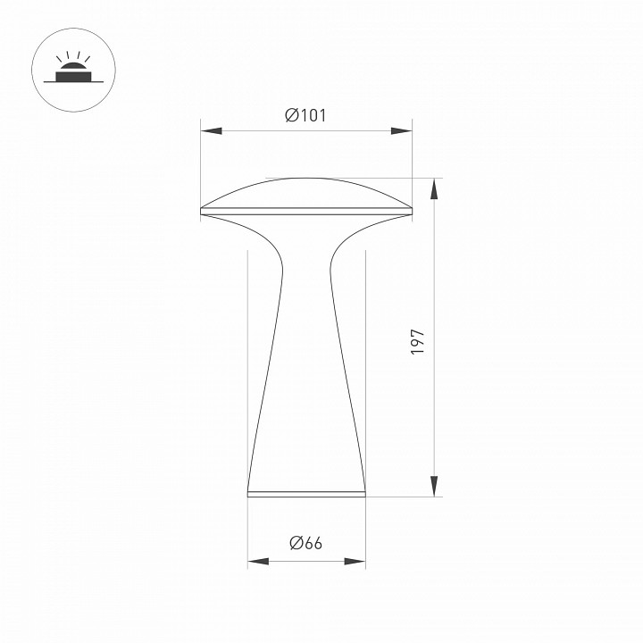 Настольная лампа декоративная arlight sp-collada 044368