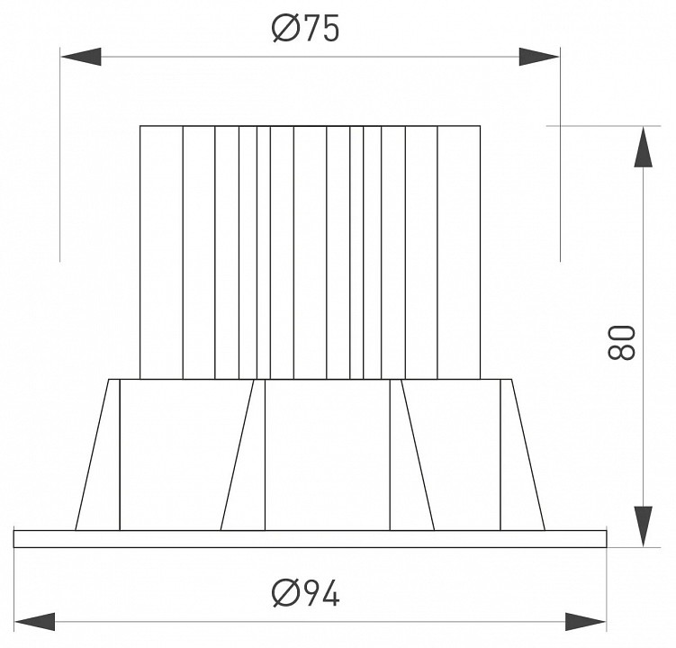 Встраиваемый светильник arlight atoll 044598