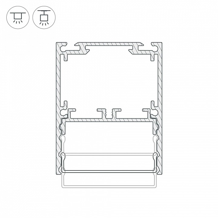 Профиль накладной arlight sl-line 044666