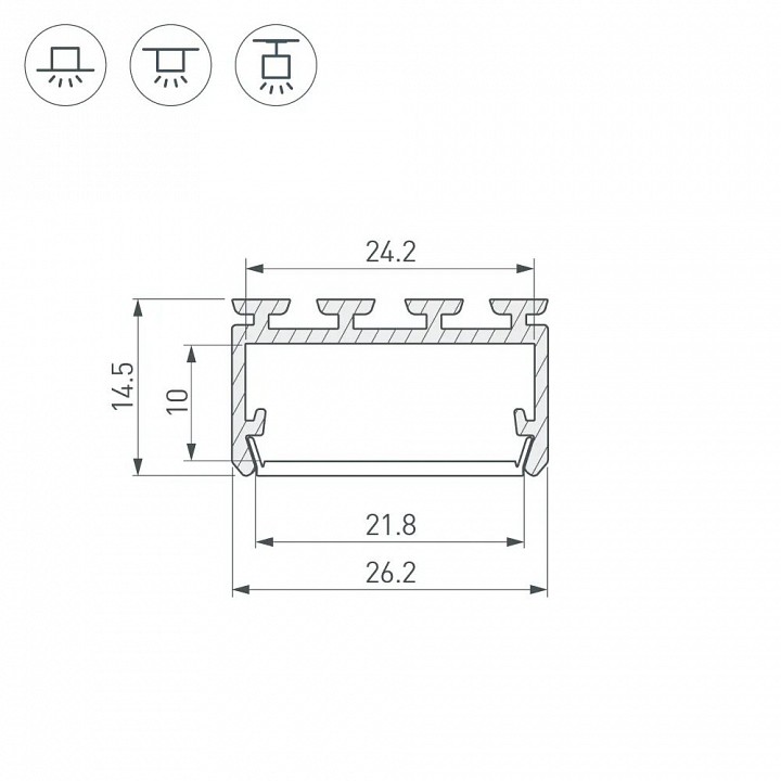 Профиль накладной arlight pls-lock 044843