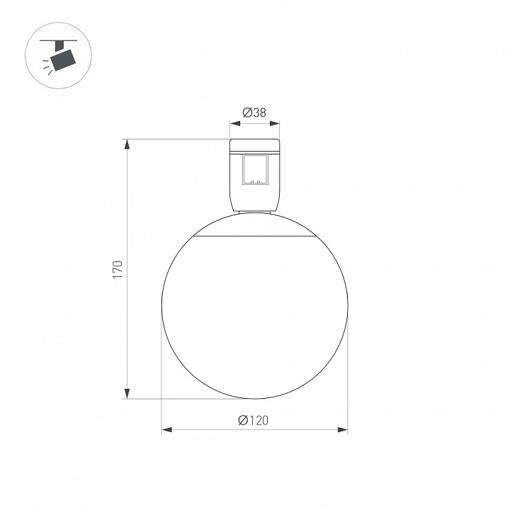 Накладной светильник arlight apriori 044905