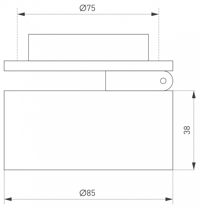 Встраиваемый светильник arlight pot 045776