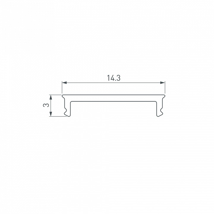 Рассеиватель arlight slim15 056893
