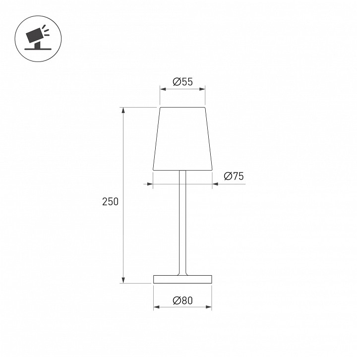 Настольная лампа декоративная arlight daisy 058566