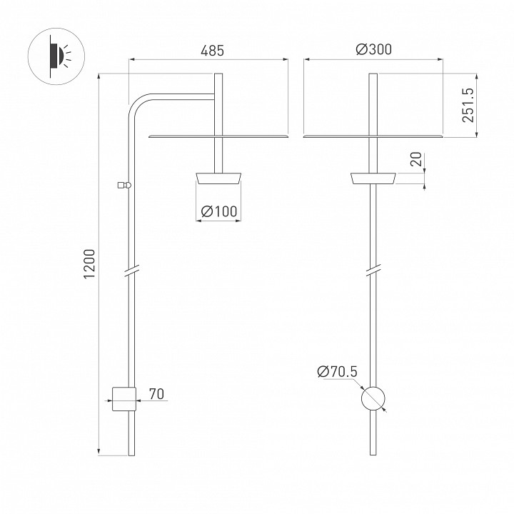 Бра arlight campana 059599