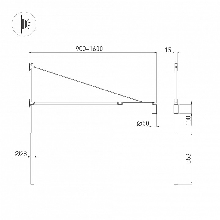 Бра arlight kanel 059601