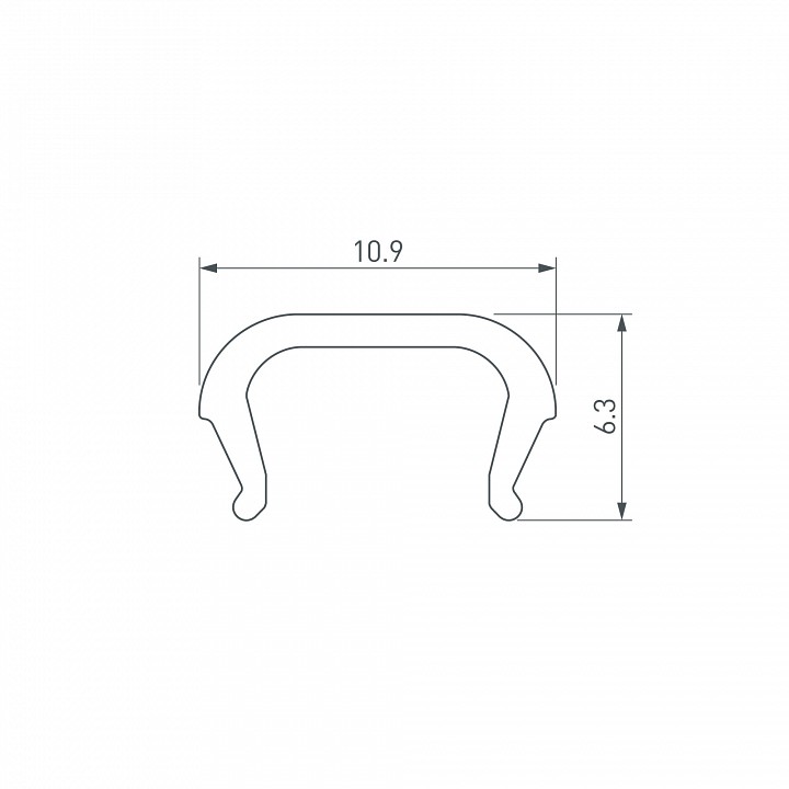 Рассеиватель arlight line 061086