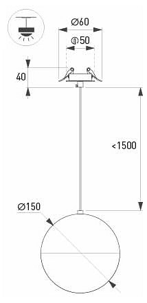 Подвесной светильник arlight emisfero 064193