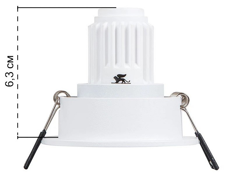 Встраиваемый светильник arte lamp act mini a3536pl-1wh