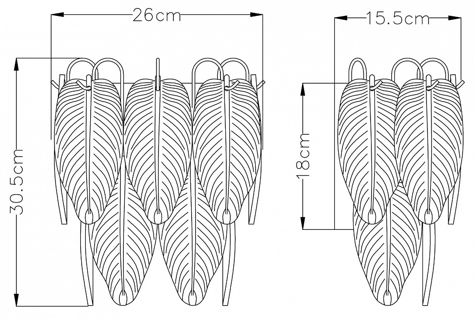 Накладной светильник arte lamp evie a4052ap-2sg