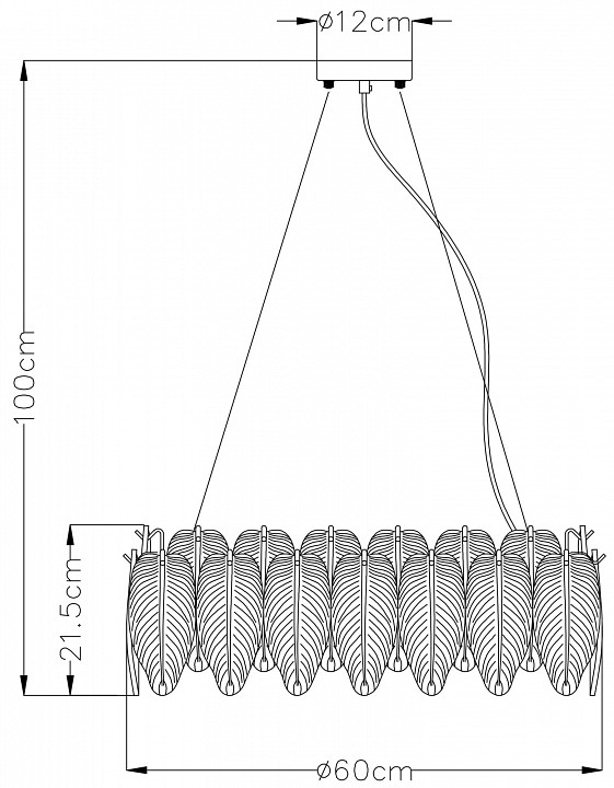 Подвесная люстра arte lamp evie a4052sp-8sg