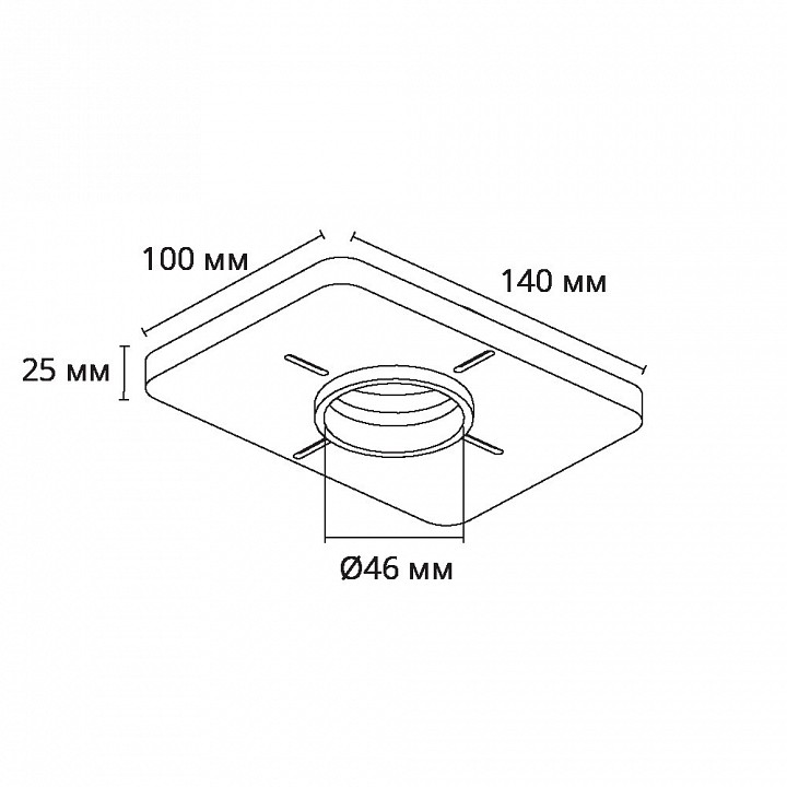 Крепление для встраивания светильника arte lamp ducre-accessories a709001
