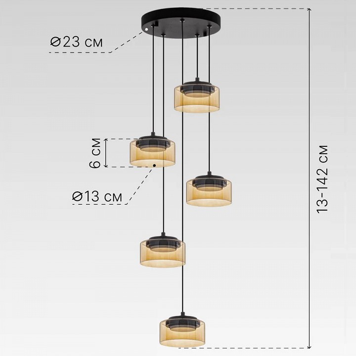 Подвесной светильник citilux espace cl243051