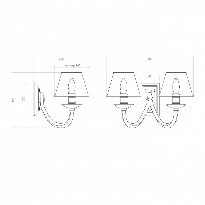 Бра covali  wl-31125