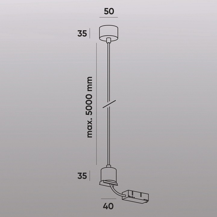 Токопровод концевой denkirs smart base tr2124-bk