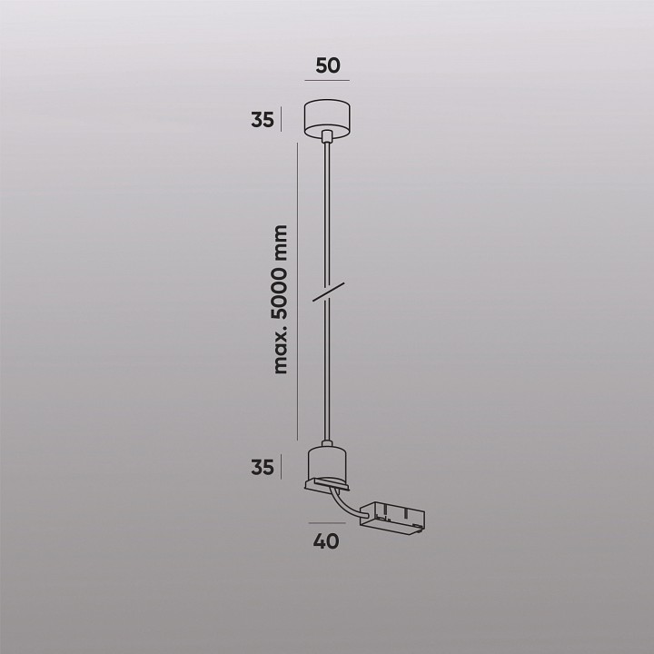 Токопровод концевой denkirs smart base tr2124-wh