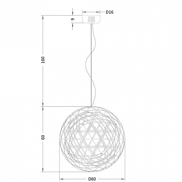 Подвесной светильник divinare galassia 1030/02 sp-92