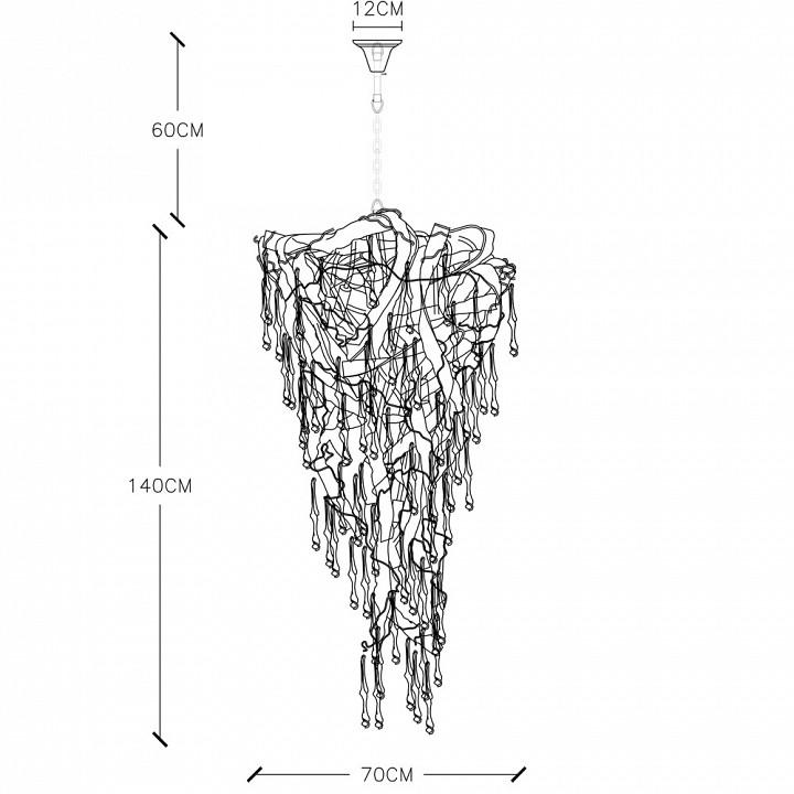 Подвесная люстра divinare salice 3150/16 sp-15