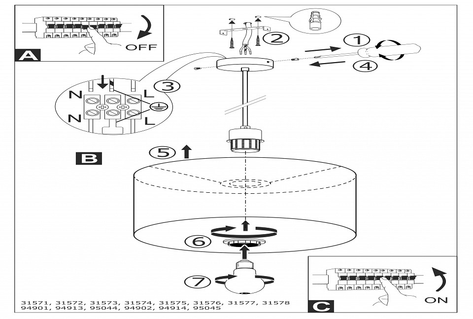 Подвесной светильник eglo pasteri 31574