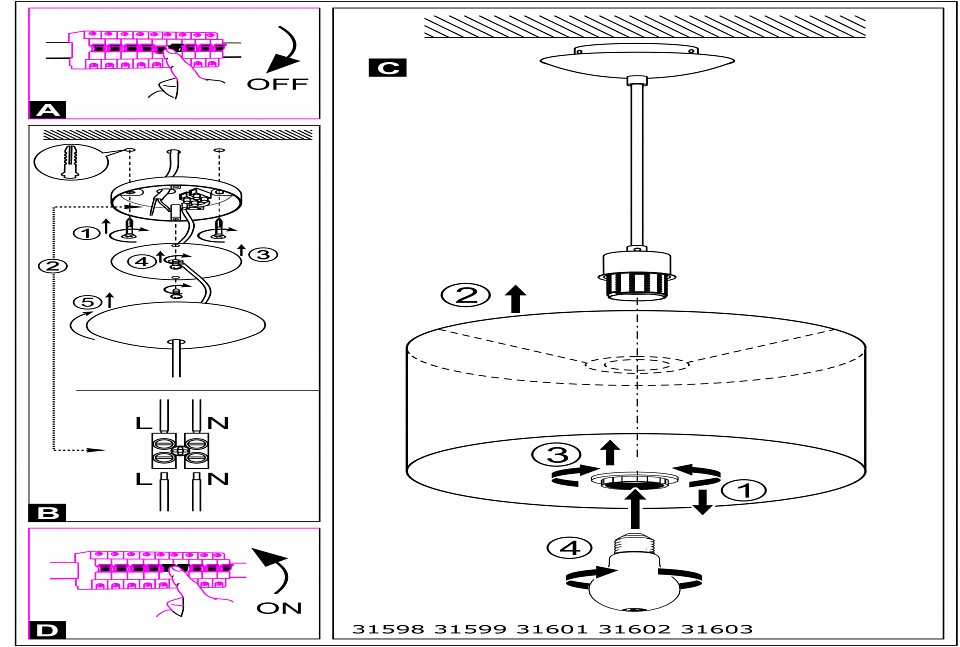 Подвесной светильник eglo maserlo 31599