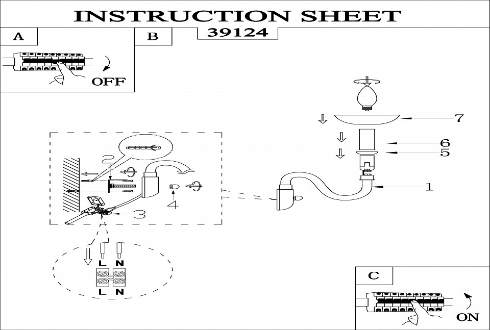 Бра eglo falcado 1 39124