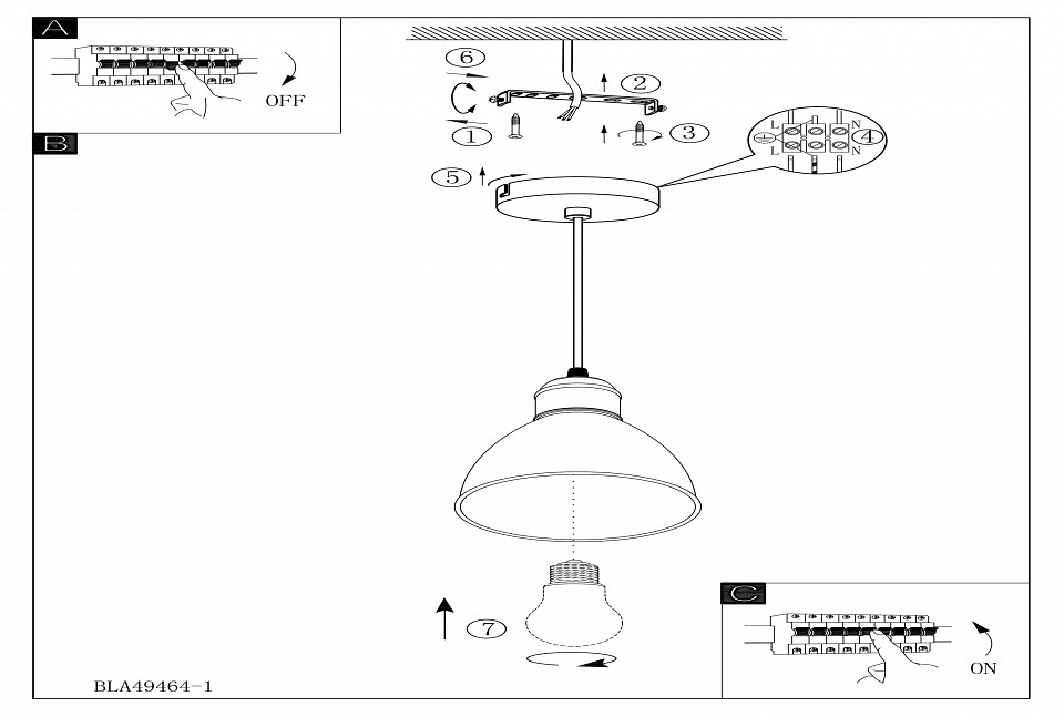 Подвесной светильник eglo priddy 49464