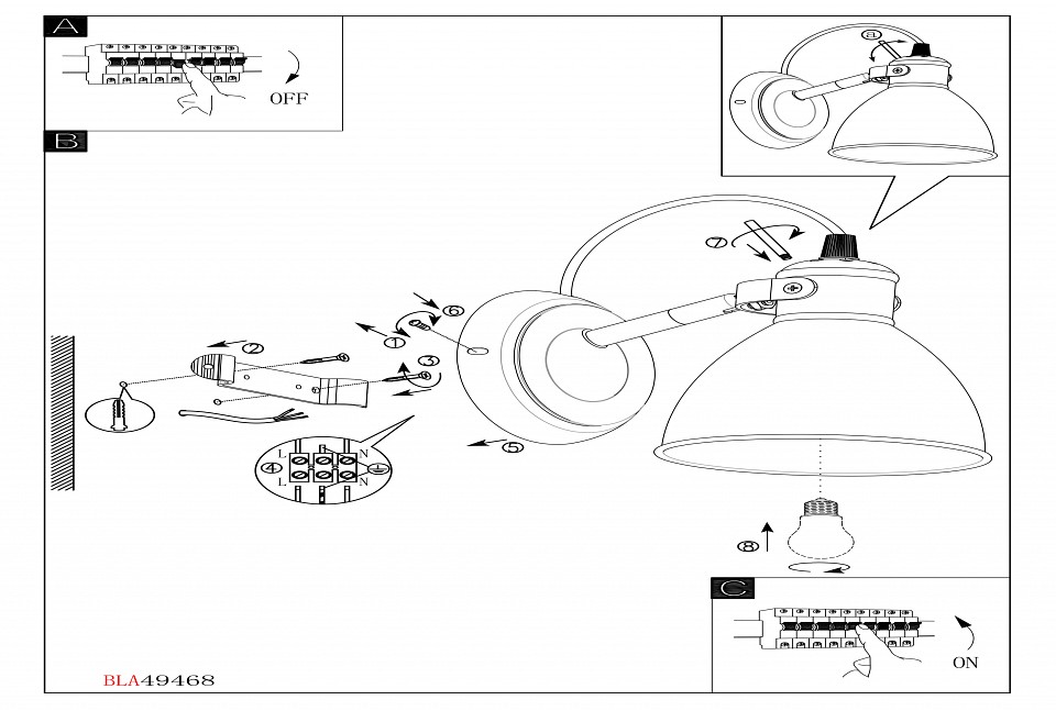 Спот eglo priddy 49468