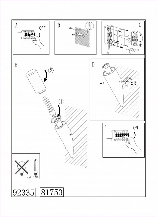 Накладной светильник eglo helsinki 81753