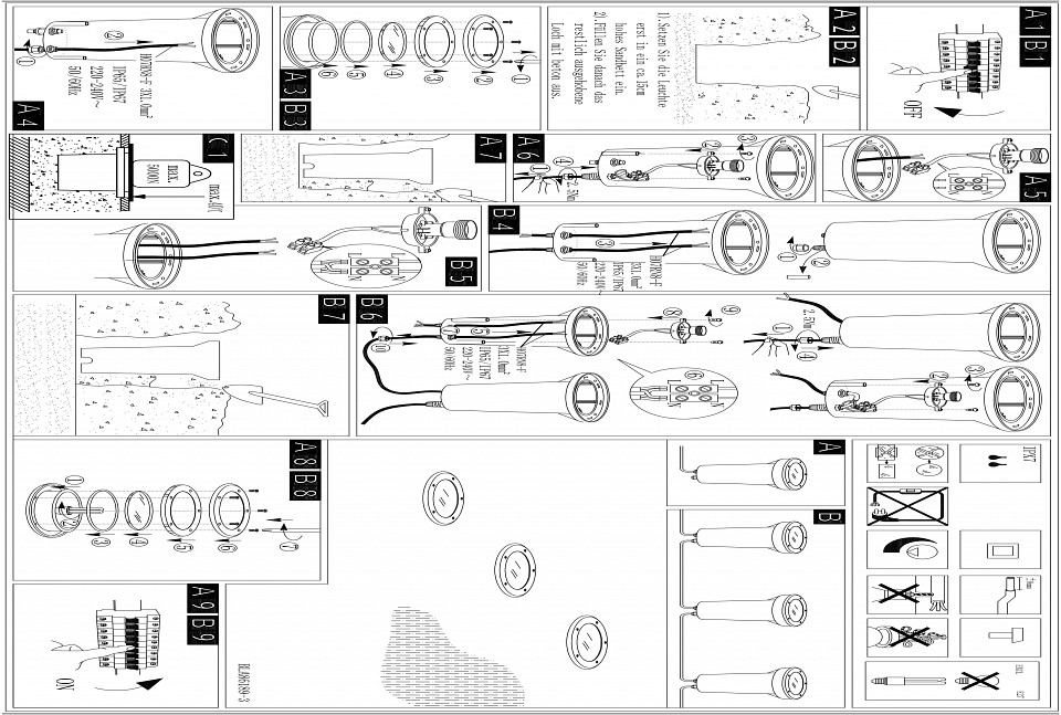 Встраиваемый в дорогу светильник eglo riga 3 86189