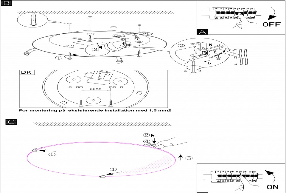 Накладной светильник eglo mars 1 89239