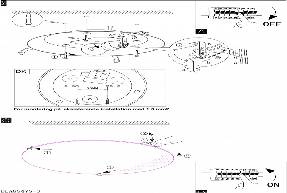 Накладной светильник eglo mars 1 89248