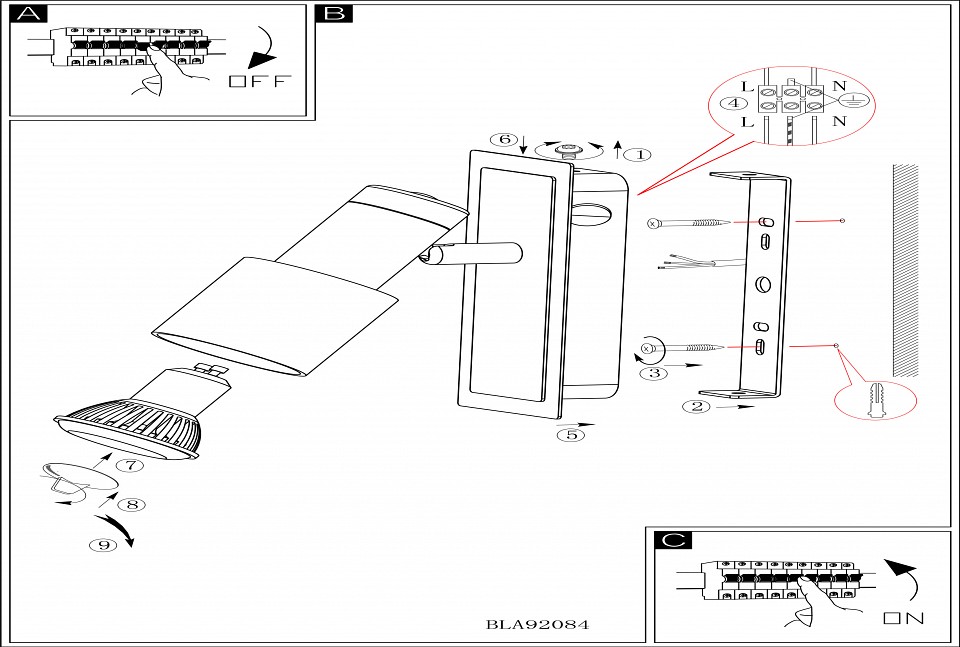 Бра eglo davida 92084