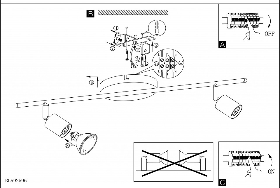 Спот eglo buzz-led 92596