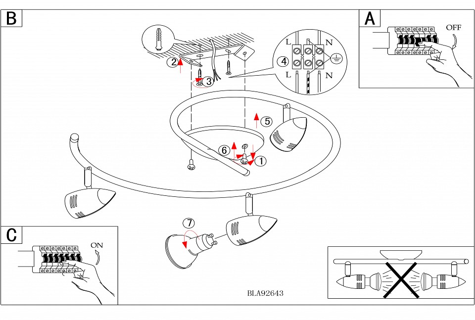 Спот eglo magnum-led 92643