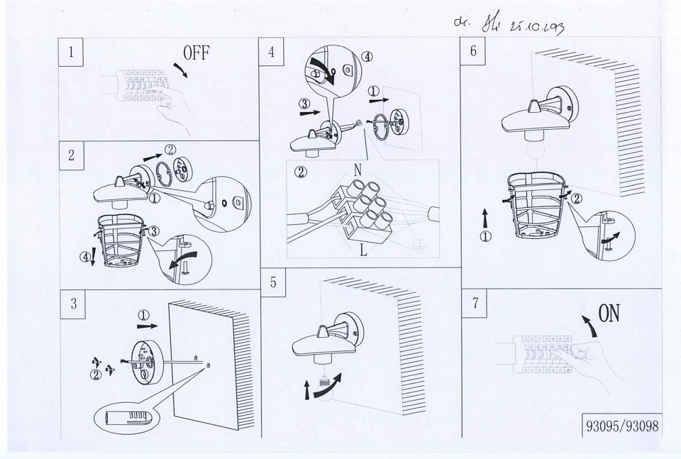 Светильник на штанге eglo aloria 93095