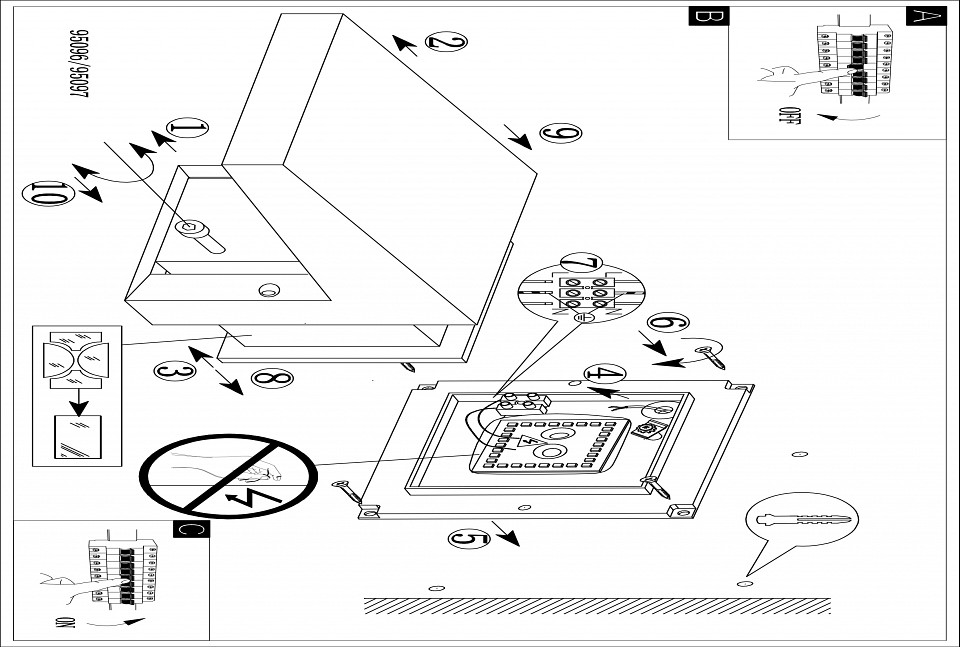 Накладной светильник eglo desella 1 95097
