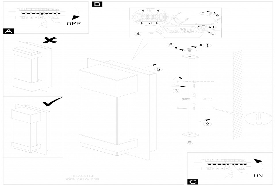 Накладной светильник eglo villagrazia 98153