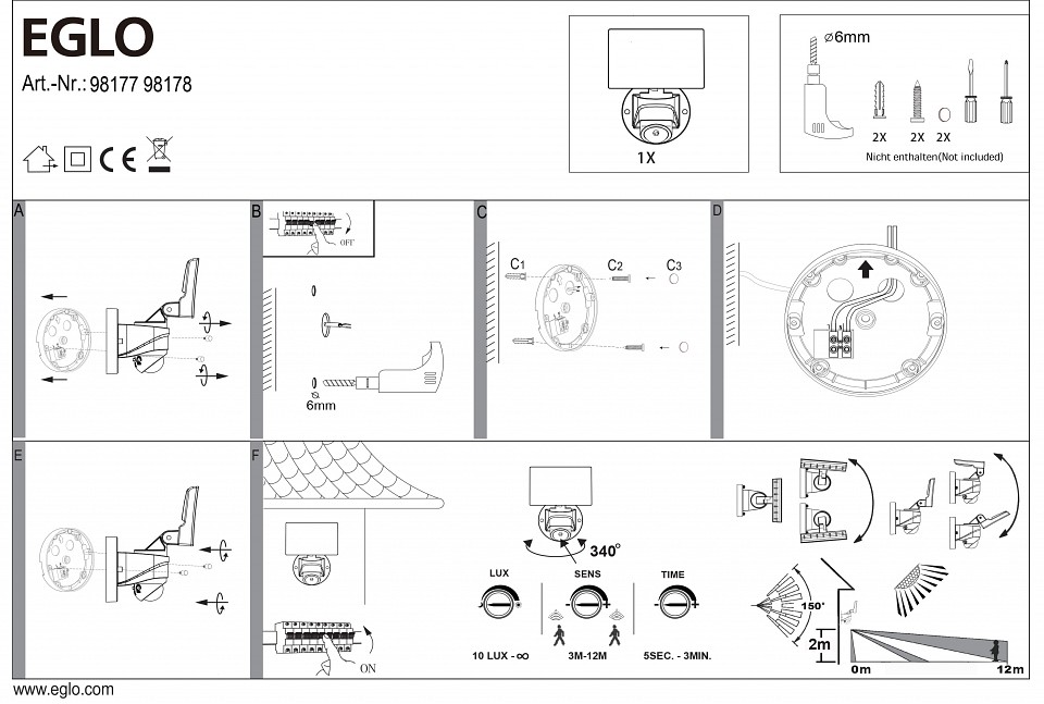 Светильник на штанге eglo pagino 98178