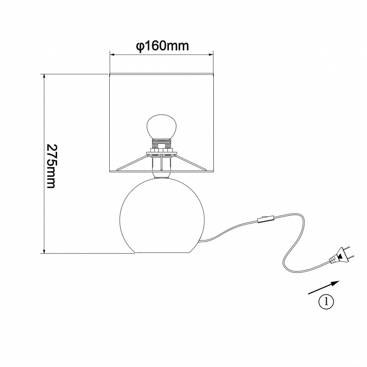 Настольная лампа декоративная escada sport 10160/l football