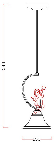 Подвесной светильник escada angel 10169/1s