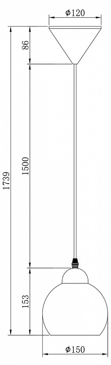 Подвесной светильник escada solo 10178/1s white