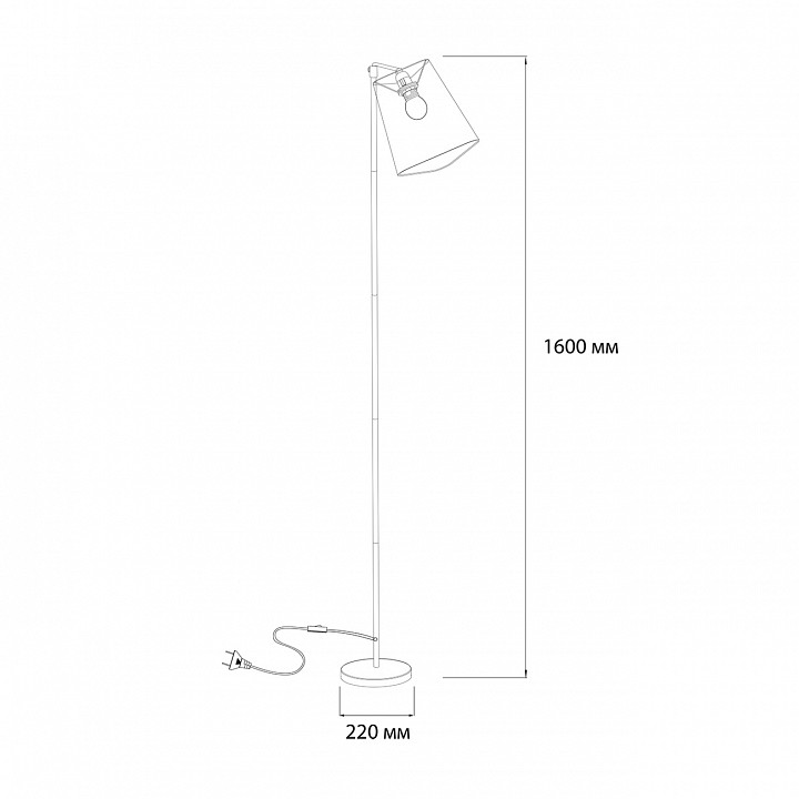 Торшер escada hall 10185/t grey