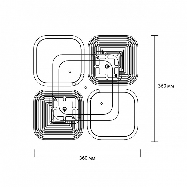 Потолочная люстра escada samia 10230/4led