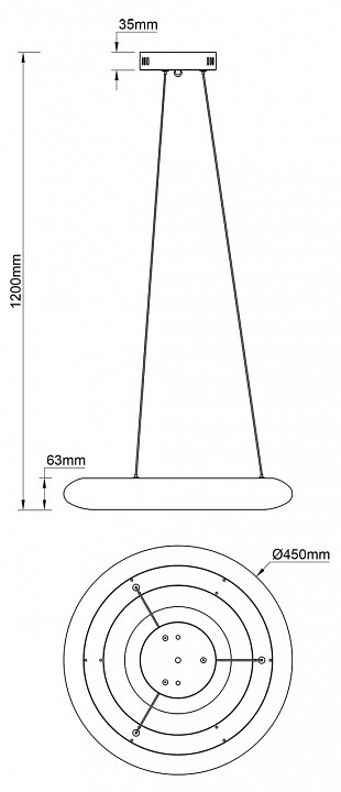 Подвесной светильник escada soft 10258/1led